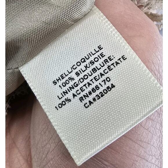 Anthropologie Dress Womens 4 Small Pink Orange Silk Watercolor Soeurs Orchid - Picture 9 of 11